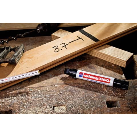 Marcatore permanente edding 850 punta scalpello 5-15 mm nero E-850 001